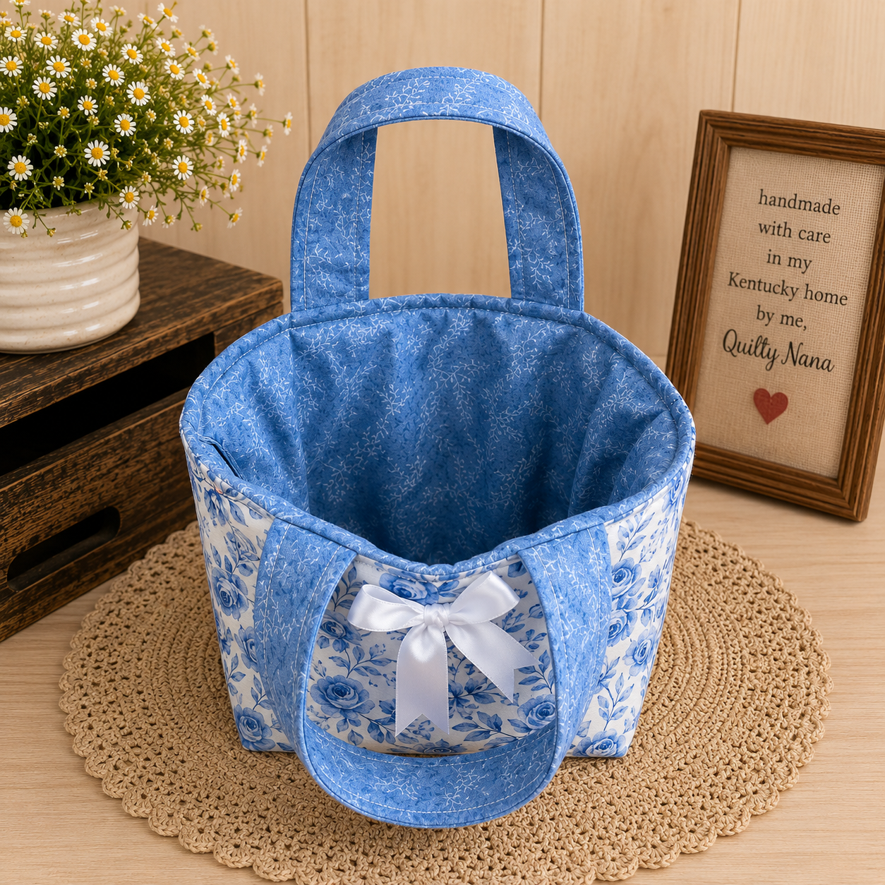 Roses Are Blue Bible & Book Tote