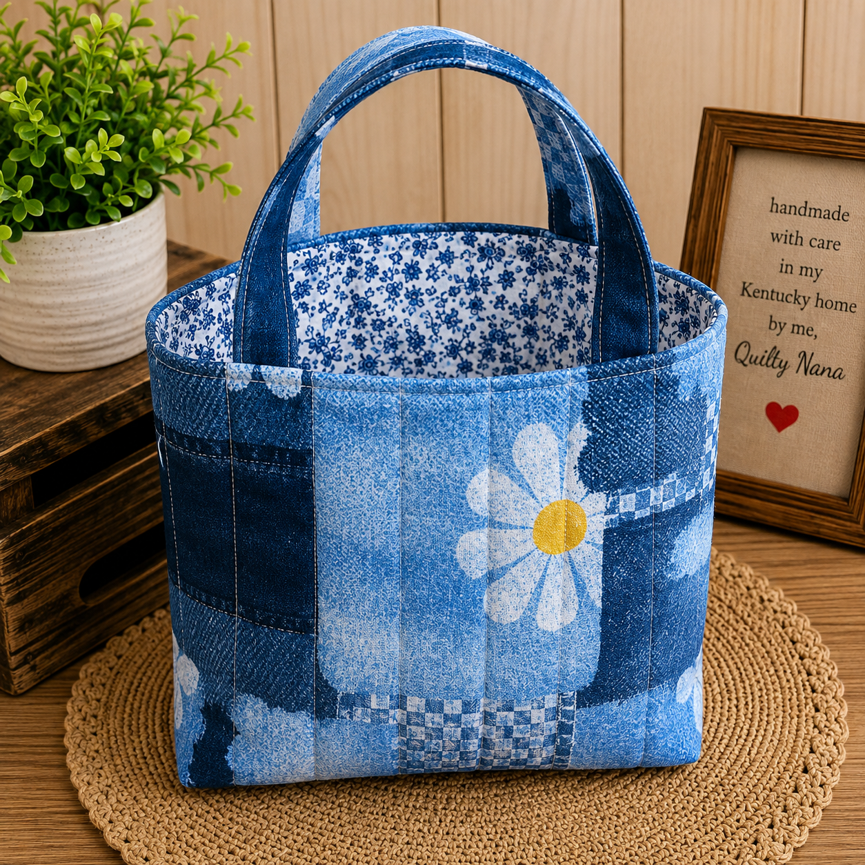 Denim and Daisy Bible Tote
