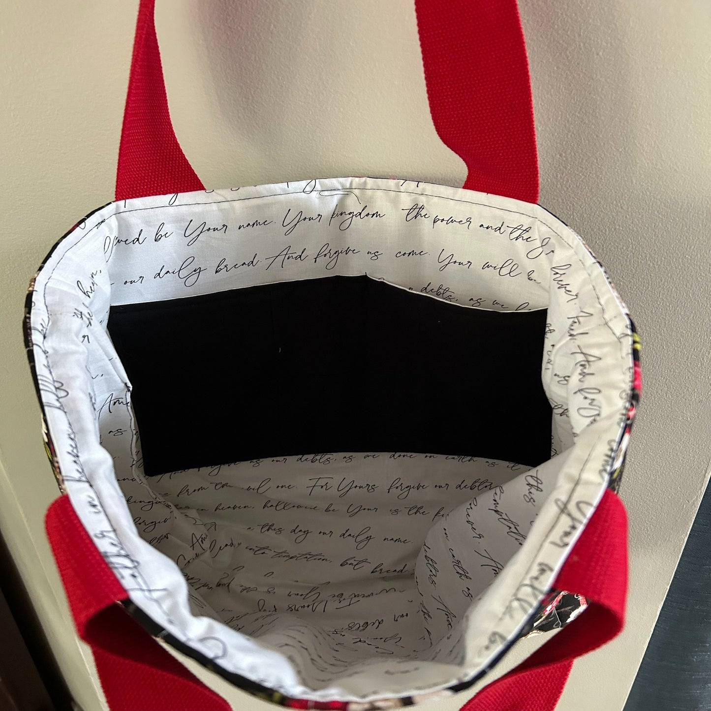 Amazing Grace Large Quilted Tote Bag