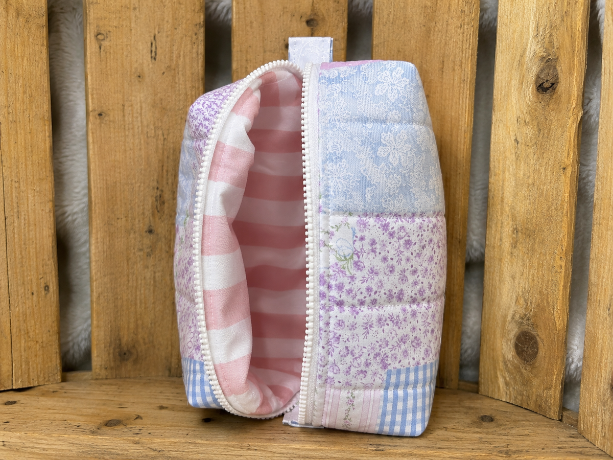 Pastel Patch Boxy Make Up Bag