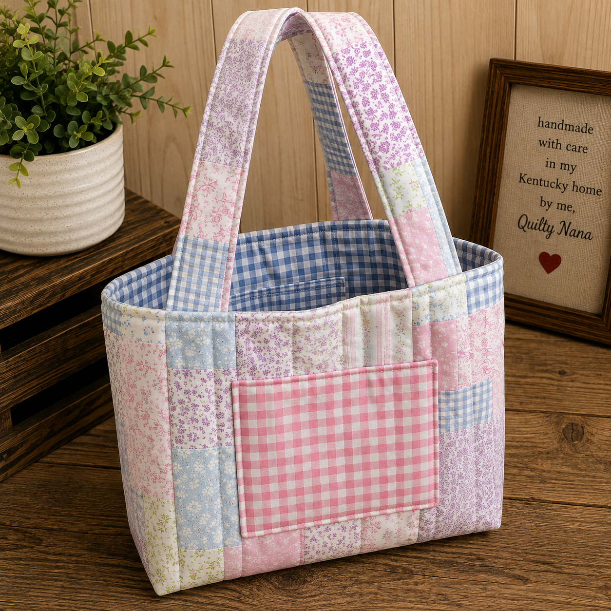Pastel Patch Large Tote