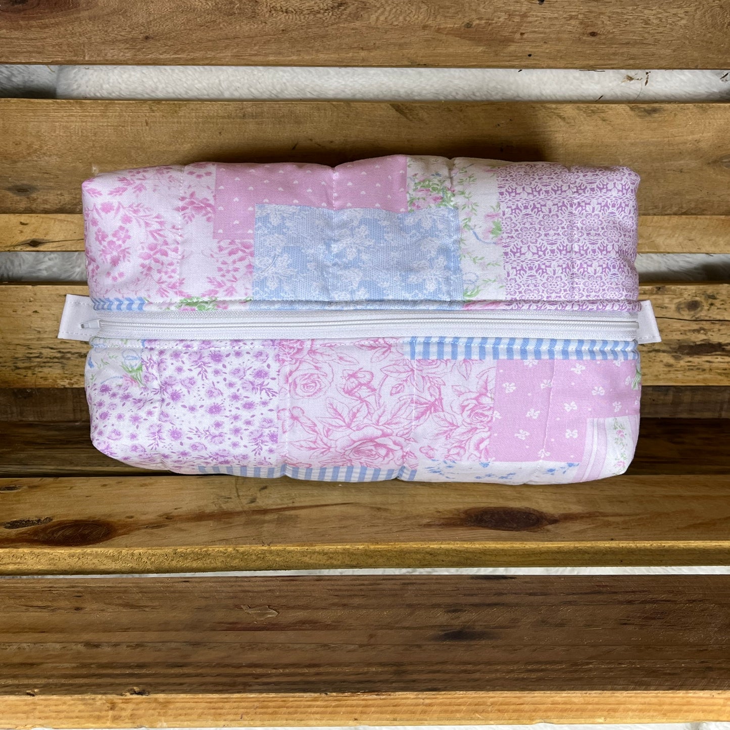 Pastel Patch Boxy Make Up Bag
