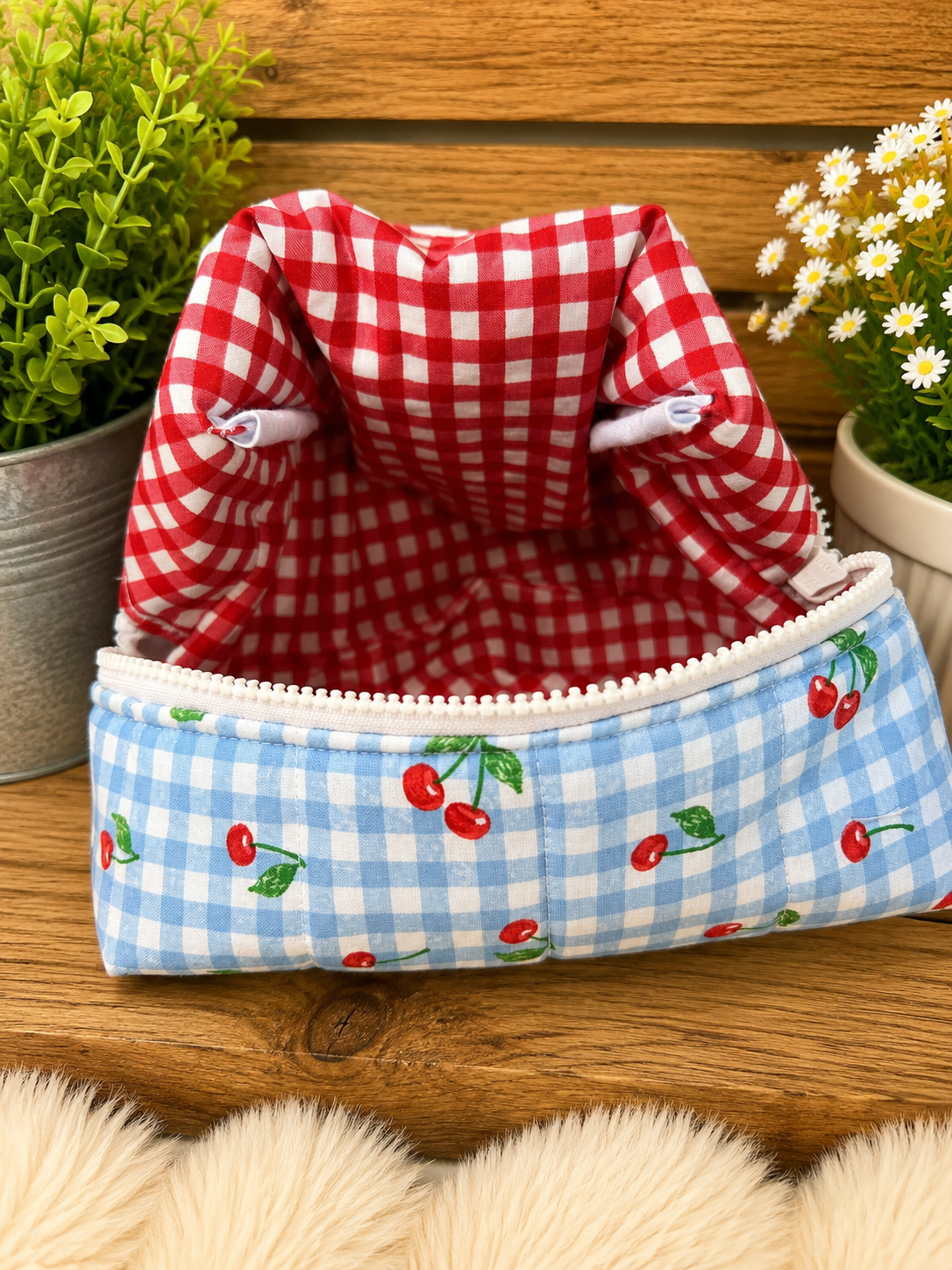 Cherry Picnic Boxy Organizer