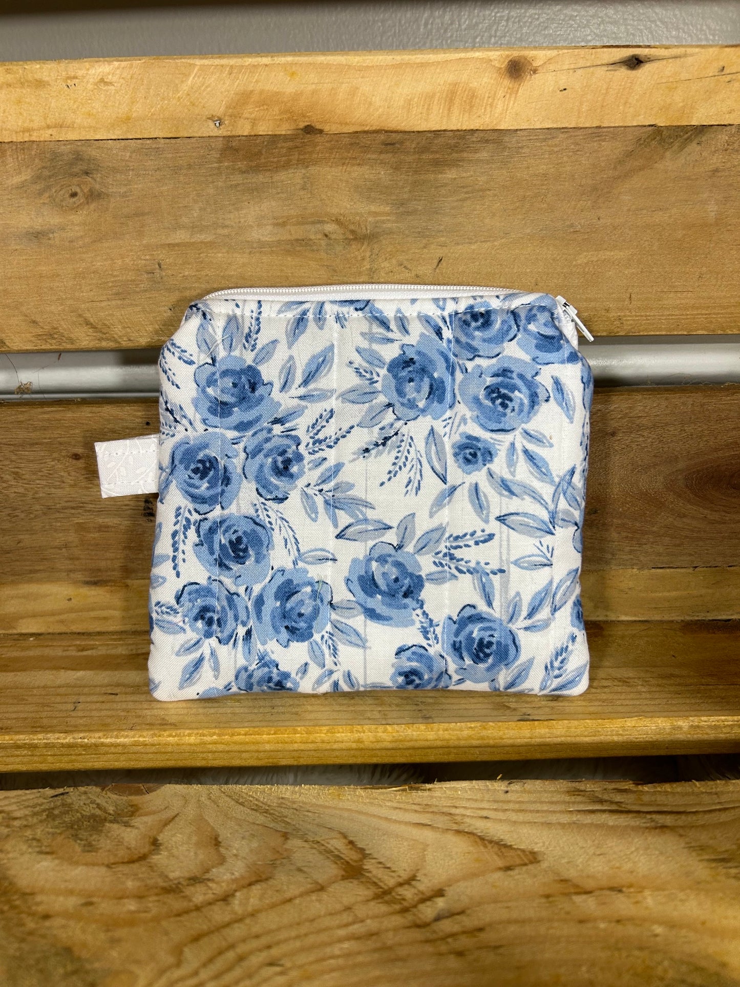 Roses Are Blue Wristlet Wallet
