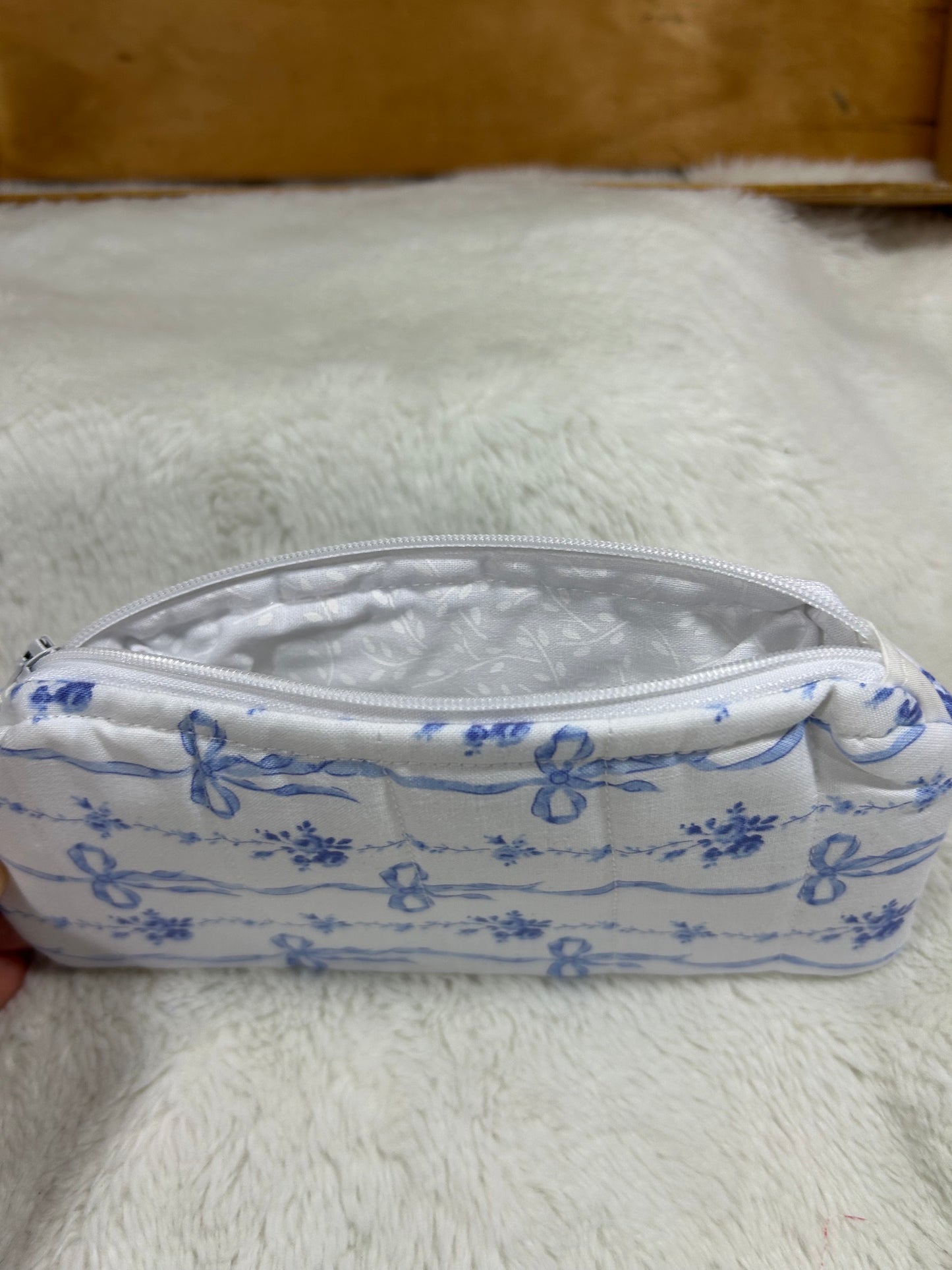 Blue Bows Pencil/Eyeglasses Case