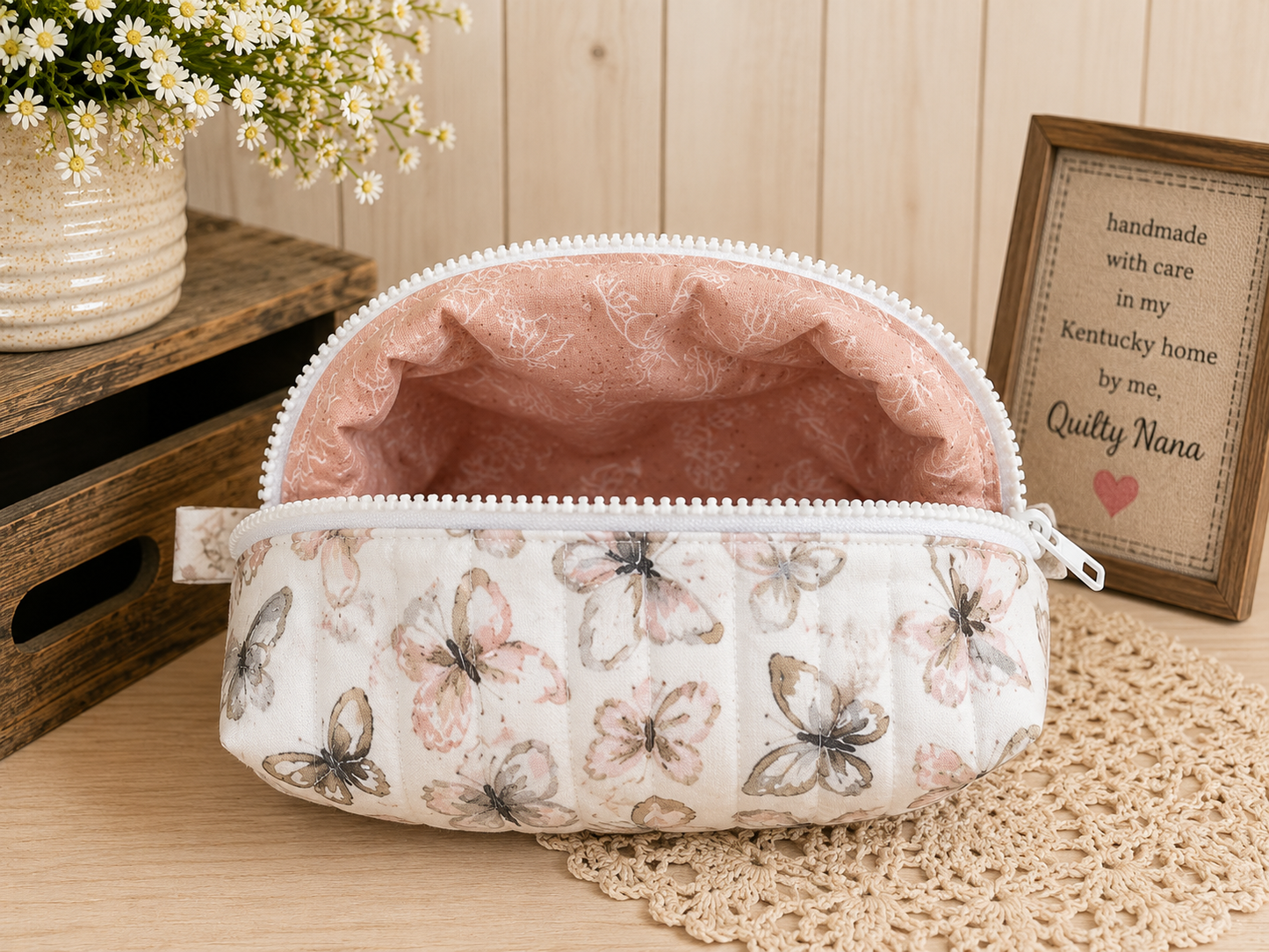 Blushing Butterflies Boxy Organizer