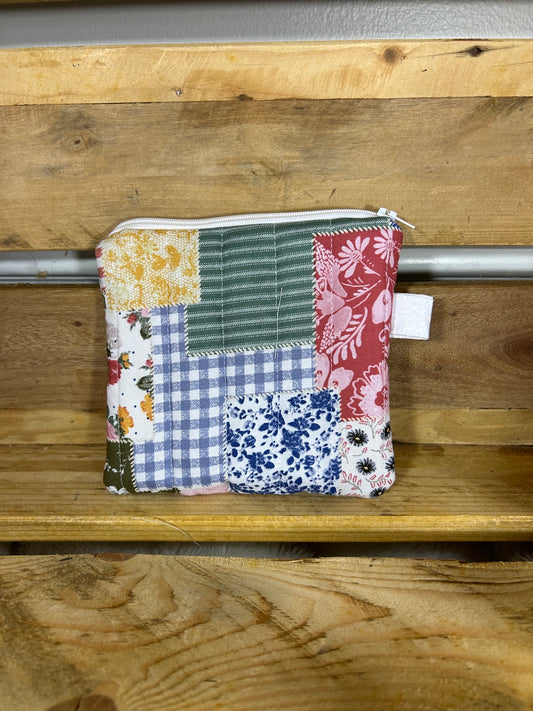 Patchwork Blooms Wristlet Wallet