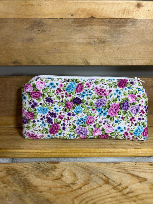 Purple Garden Pencil/Eyeglasses Case