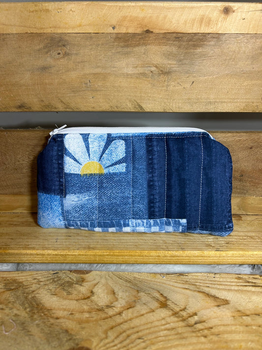 Denim and Daisy Eyeglasses/Pencil Case