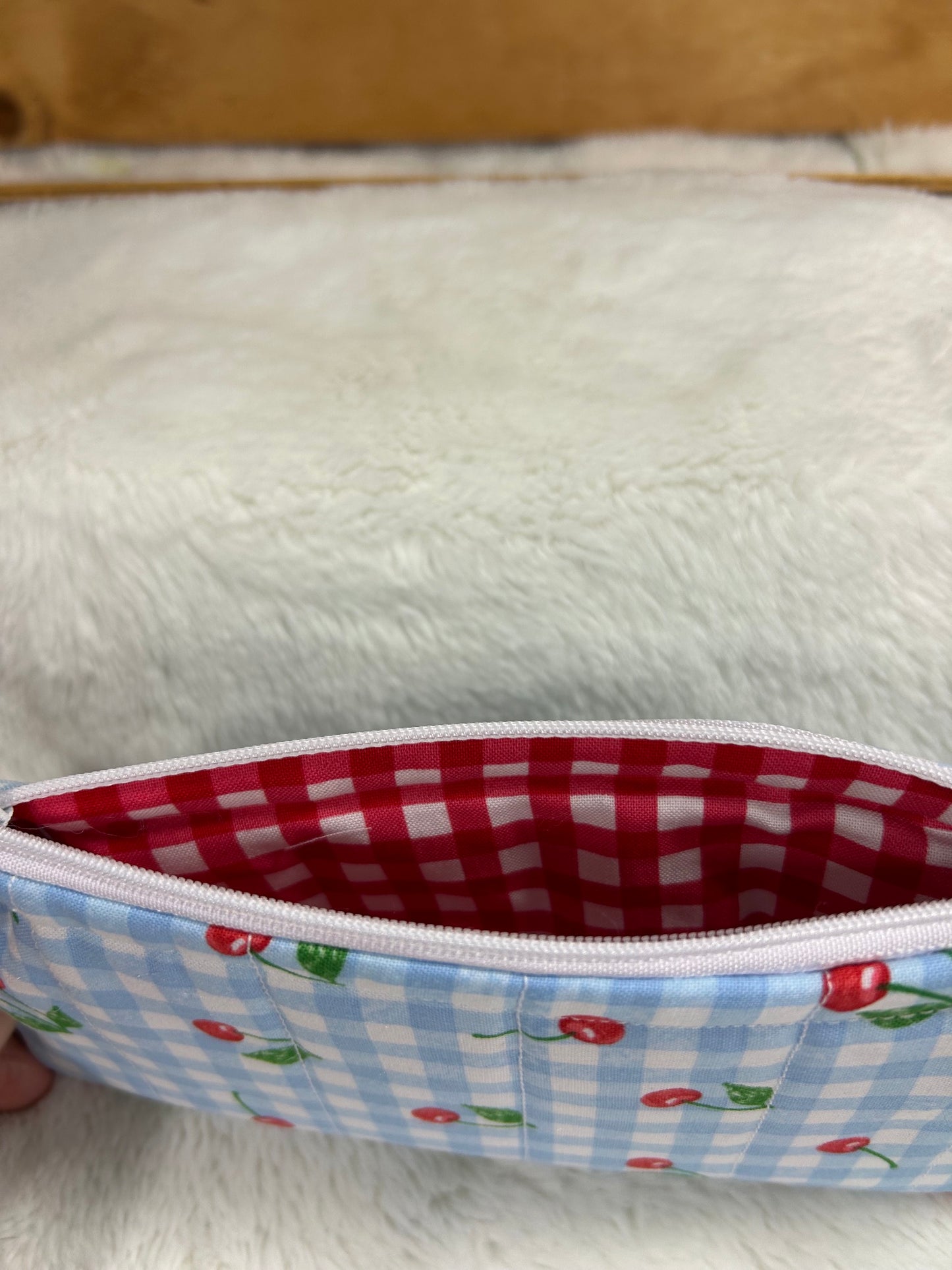 Cherries and Gingham Eyeglasses/Pencil Case