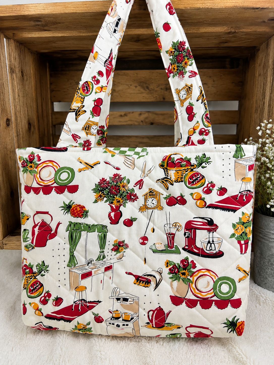 Vintage Kitchen Tote