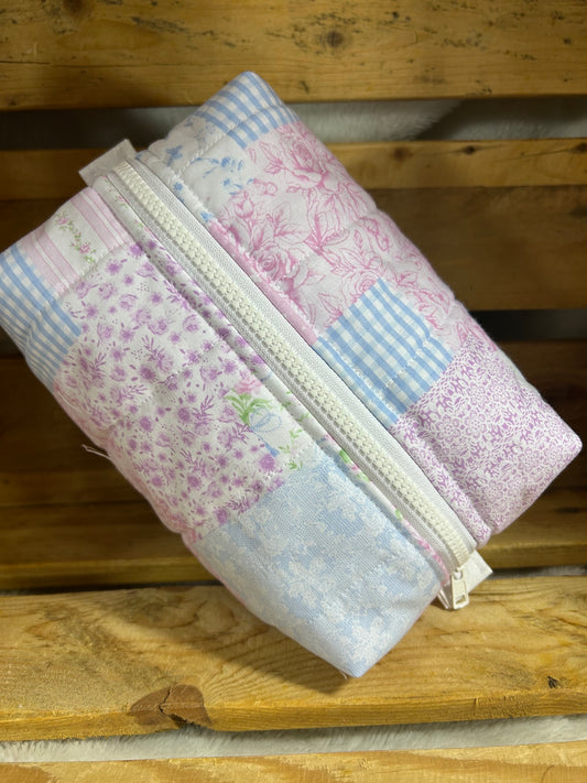 Pastel Patch Boxy Make Up Bag