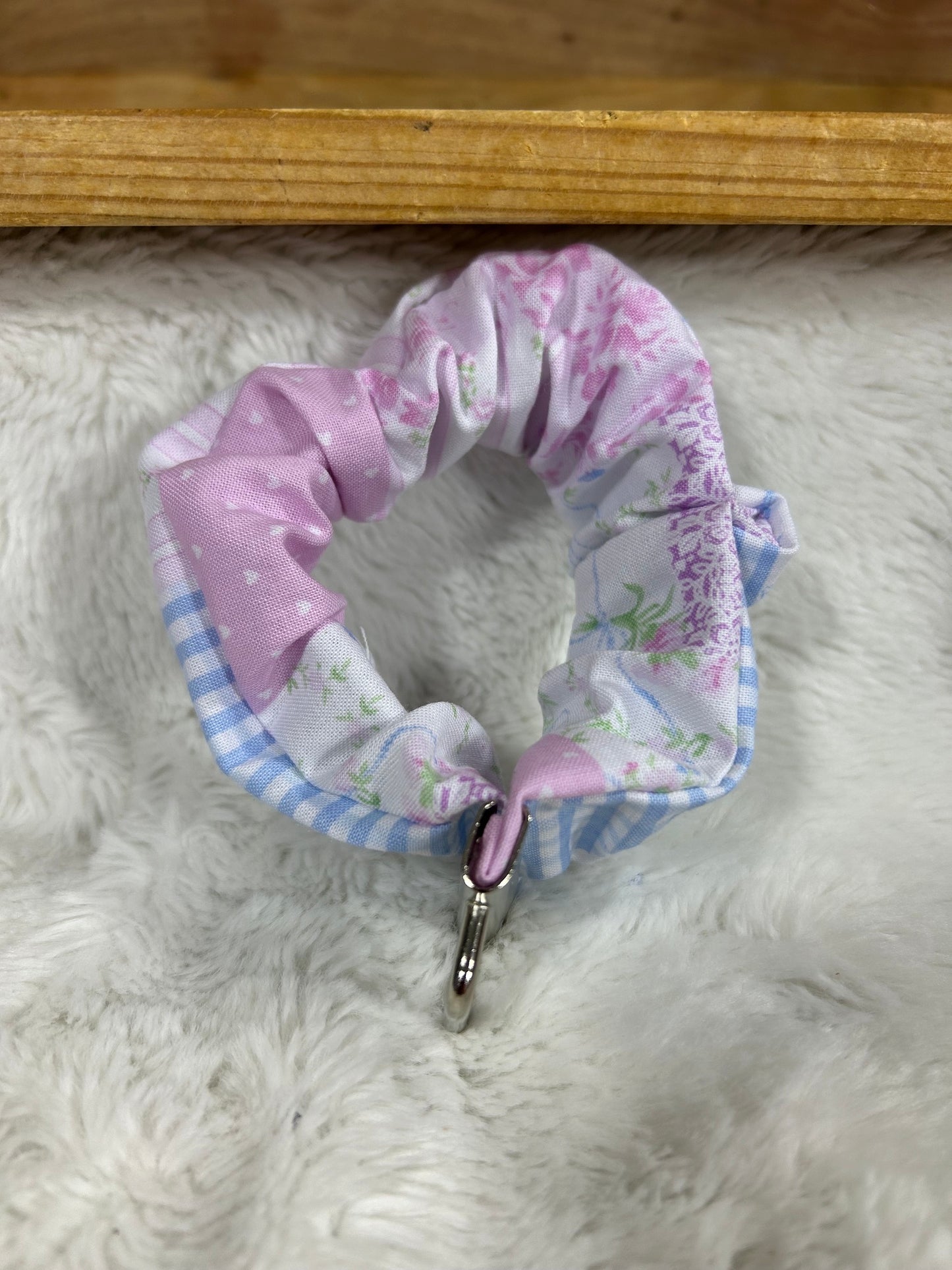 Pastel Patch Scrunch Keychain Wristlet