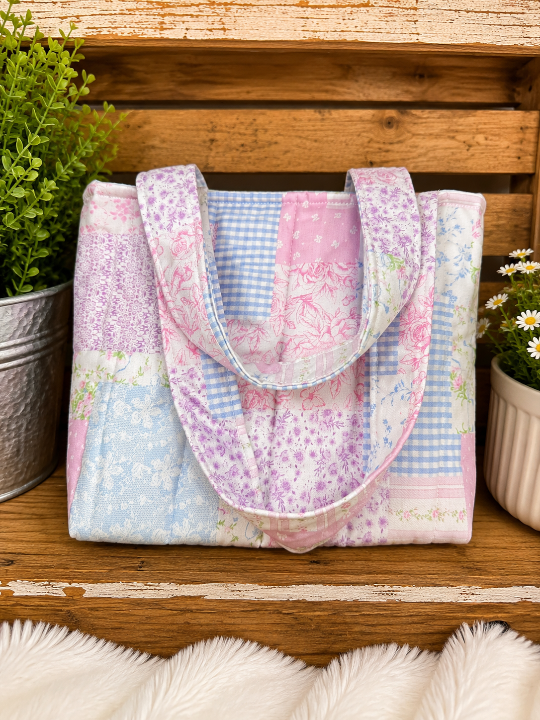 Petals & Pastels Large Tote