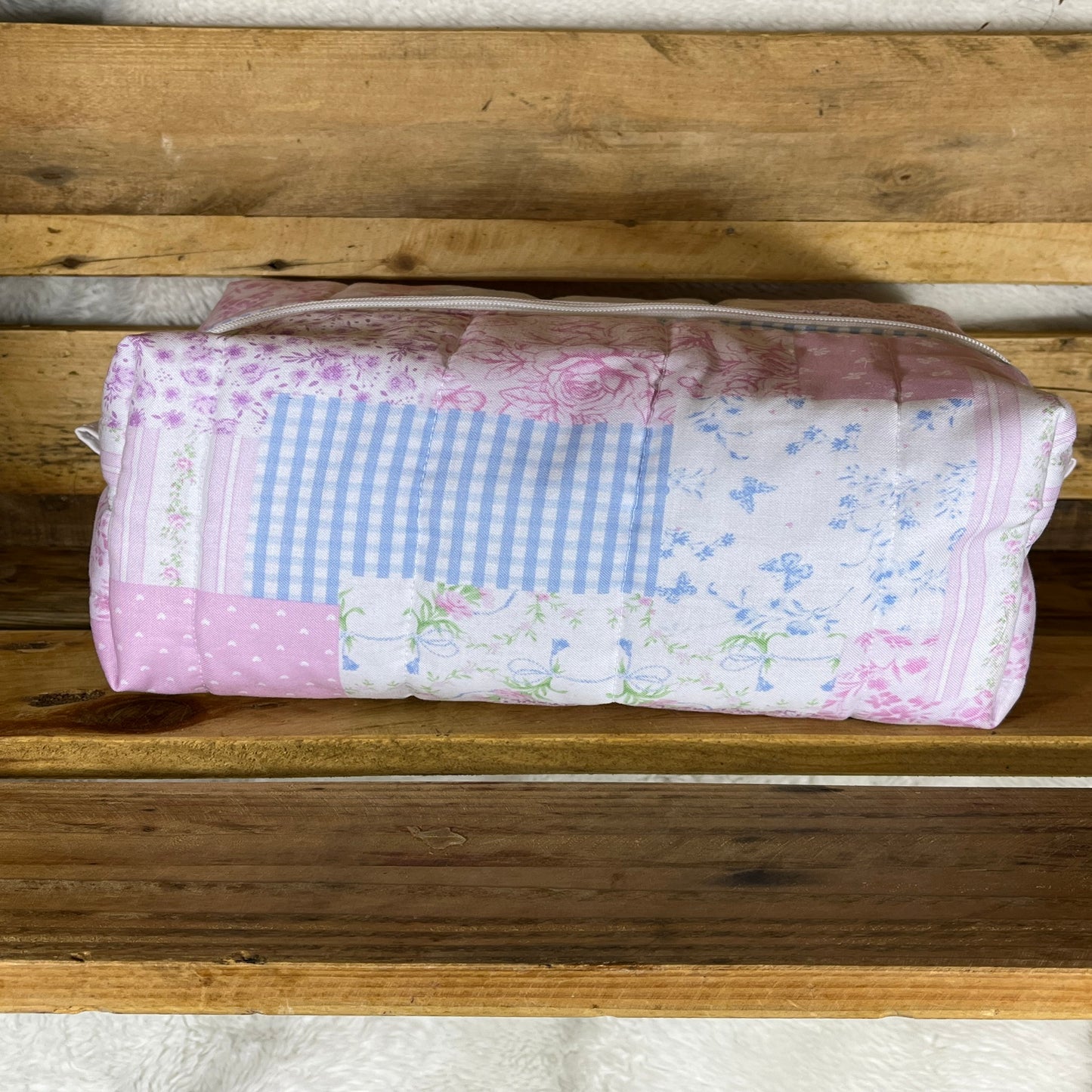 Pastel Patch Boxy Make Up Bag
