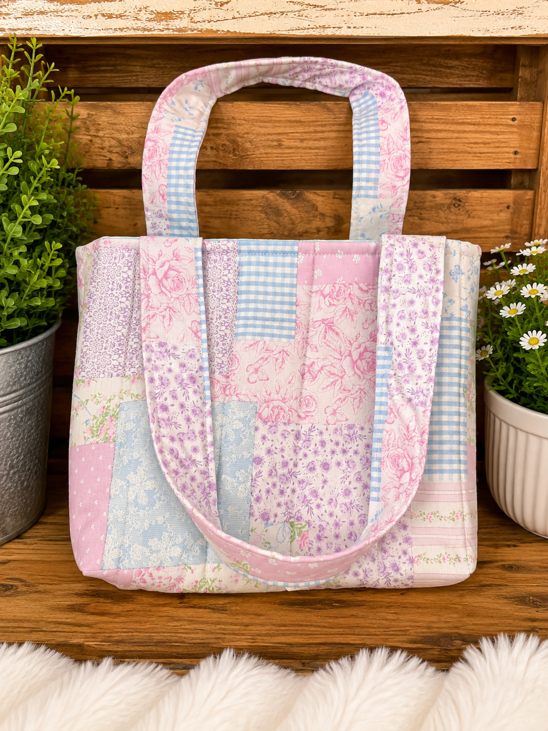 Petals & Pastels Large Tote