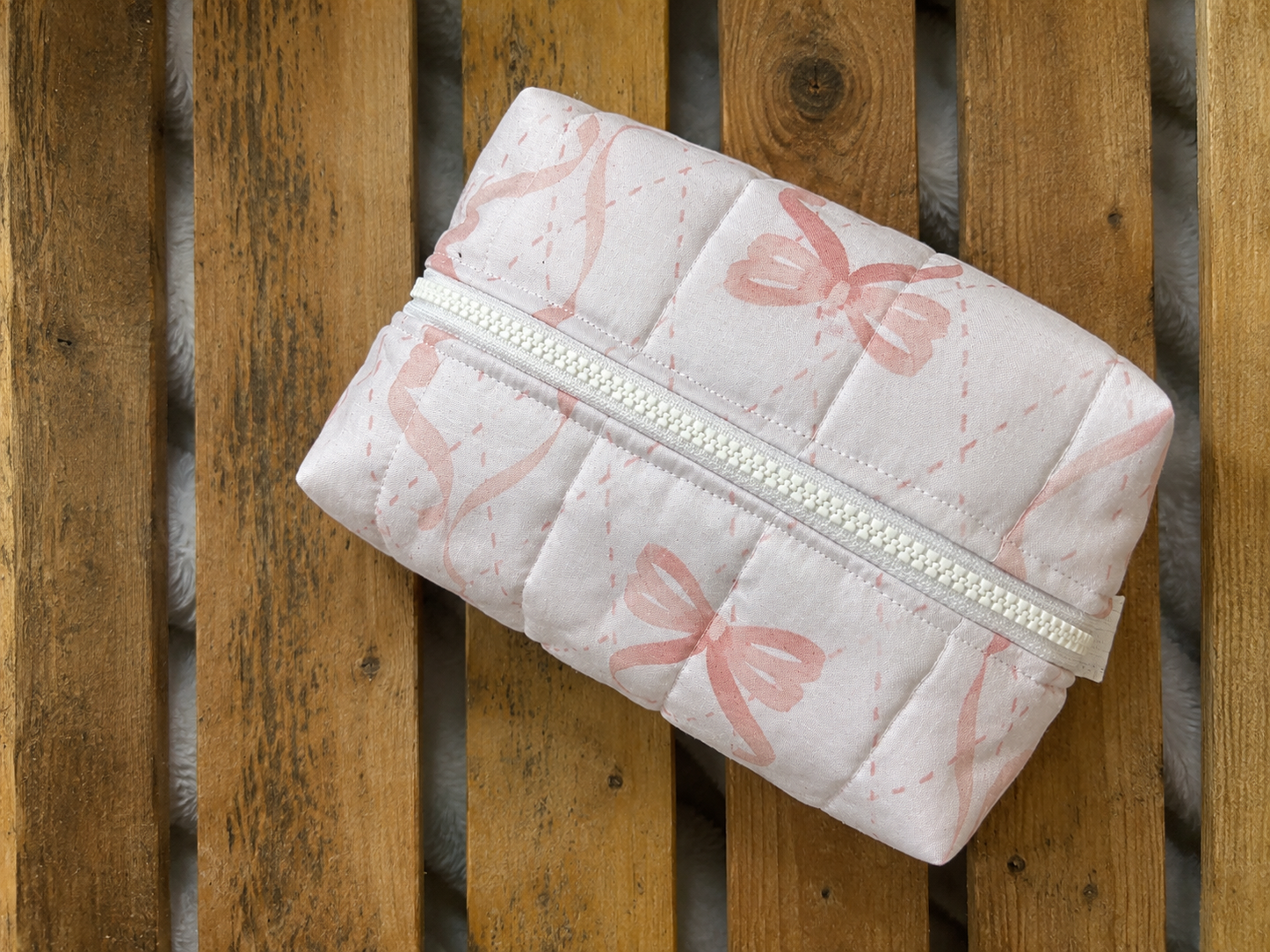 Pink Bows Boxy Bag
