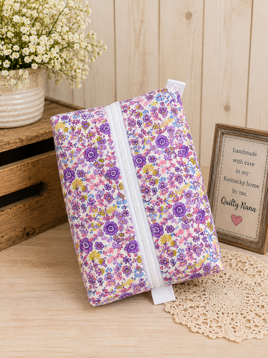 Purple Garden Boxy Organizer