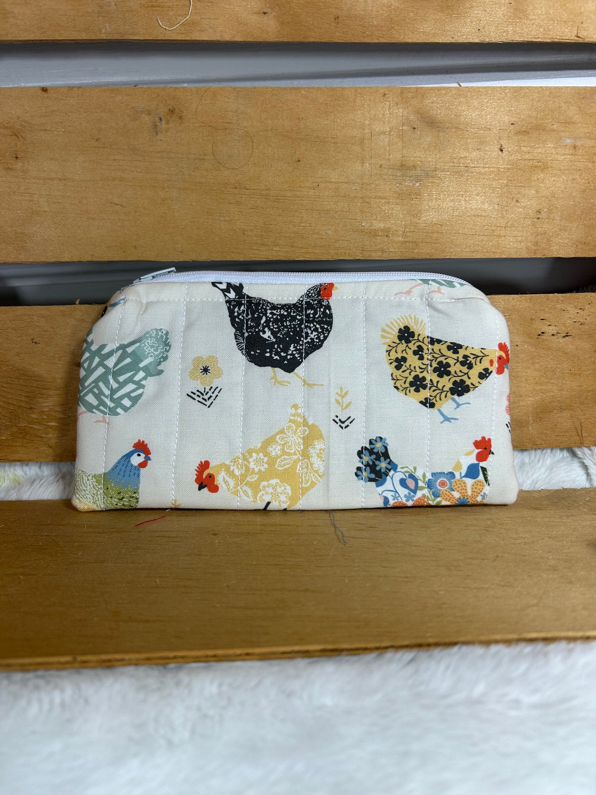 Chicken Charm Eyeglasses/Pencil Case