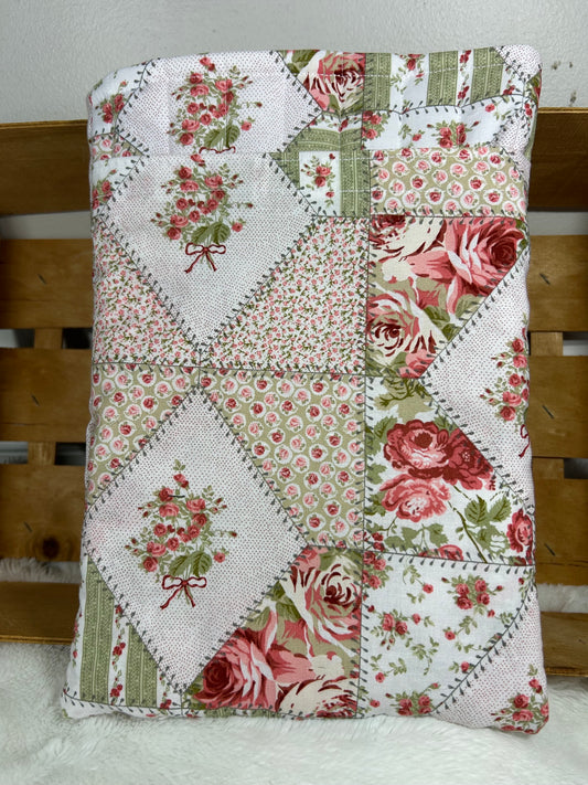 Rose Cottage Patch Book/E-reader Sleeve