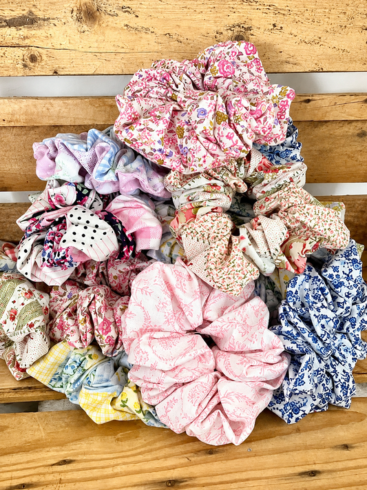 Handmade Fabric Scrunchies