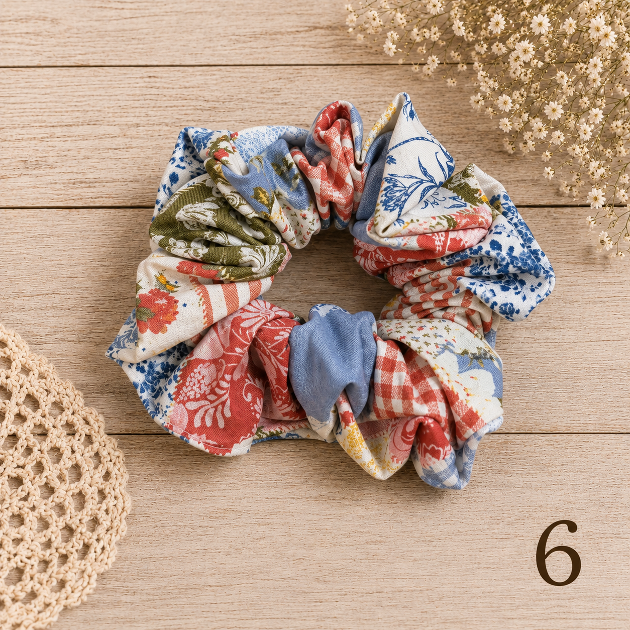 Handmade Fabric Scrunchies