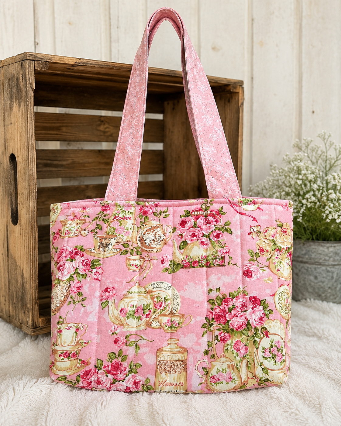Rose Tea Garden Tote