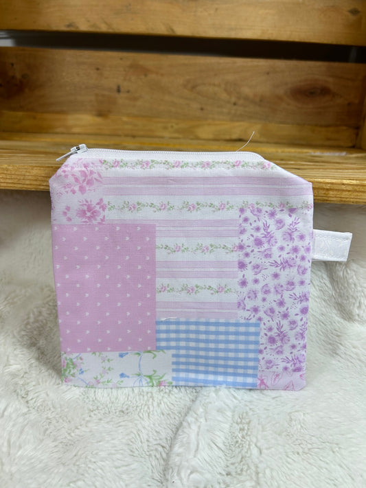 Pastel Patch Wristlet Wallet