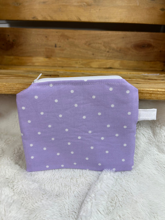 Purple Polka Dot Wristlet Wallet