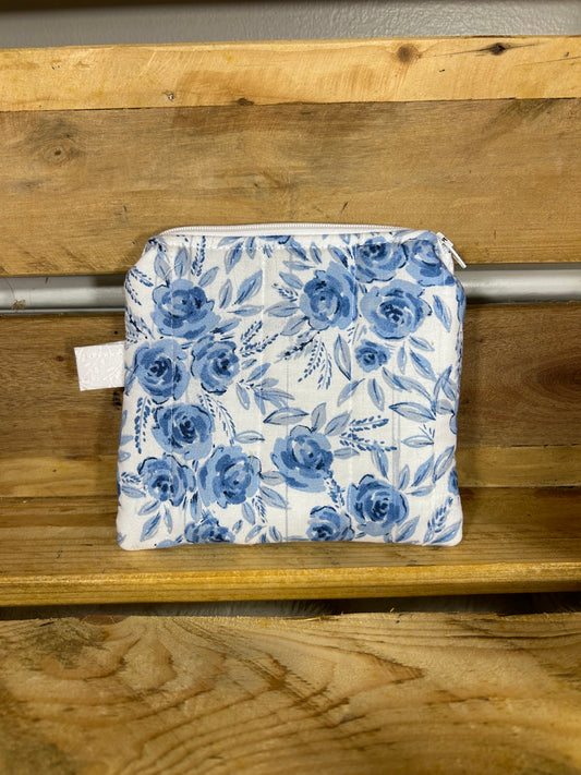 Roses Are Blue Wristlet Wallet